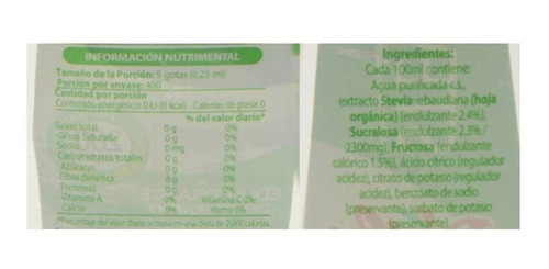 Daily Stevia Liquida Edulcorante Balanceado 100ml Endulzante