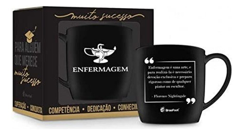 Caneca Porcelana 360ml - Curso Enfermagem