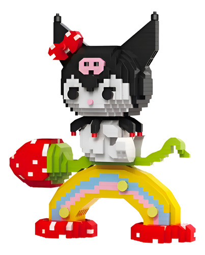 Bloques Armables 3d Kuromi Hello Kitty 1567pcs Nivel 5