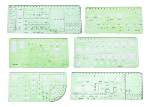 Plantilla De Arquitectura Multifuncional Drawing Round Ruler