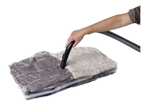 Bolsa Al Vacío Compactor Home Compactadora Prendas Organizadora De 90cm X 55cm