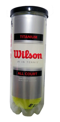 Imagen 1 de 4 de Bolas De Tenis Wilson Titanium X 3 All Court