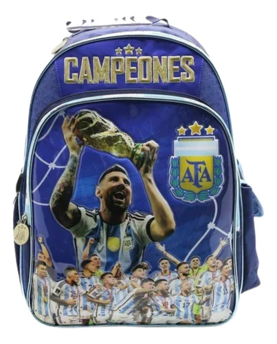 Mochila Escolar Afa Argentina Messi 16 Pulgadas Cresko Af013