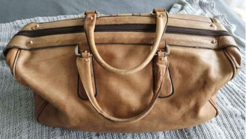 Bolso Primicia De Cuero , Vintage. 