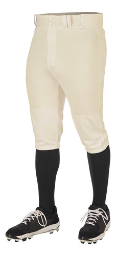 Pantalon Beisbol Softbol Champro 2.0 Bp68 Crema Corto Adulto