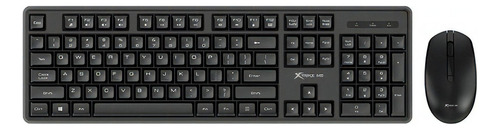 Combo Teclado + Mouse Inalambrico Kit Xtrike Me Computador Color del teclado Negro