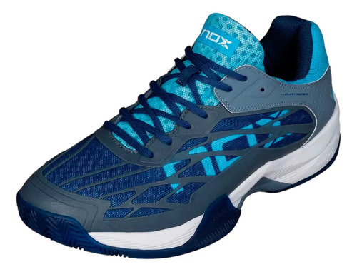 Tenis Nox At10 Lux Piedra/azul Bonnie