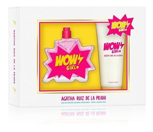 Set Agatha Ruiz De La Prada Wow Girl Perfume 50ml Bl75ml Ub