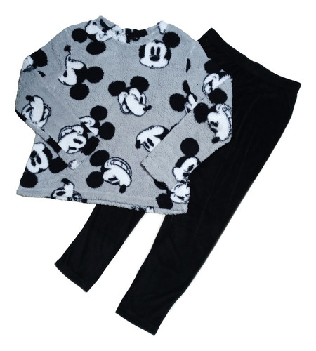 Set Pijama Polera Pantalon Mickey Mouse Mujer 4-6 Disney