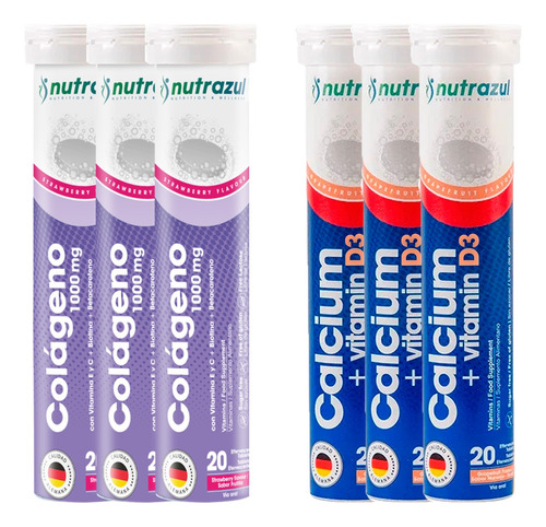 Colágeno Hidrolizado 1000 Mg(3) + Calcio Más Vit D3(3) - 6u.