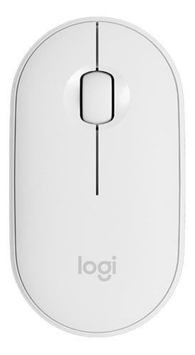 Imagen 1 de 6 de Mouse inalámbrico Logitech  Pebble M350 blanco crudo