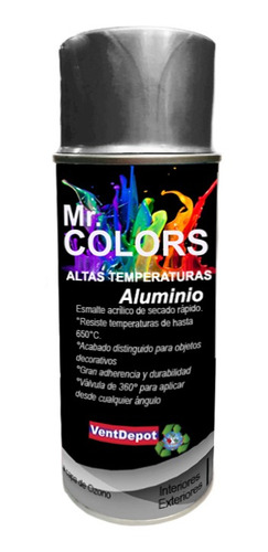 Pintura En Aerosol Sin Plomo, Mxtip-002, Aluminio, Alta Tem