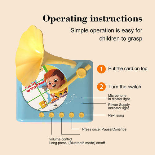 Gramofone Brinquedo De Aprendizagem Para Crianças Pequenas