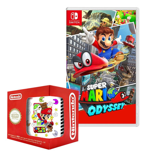 Super Mario Odyssey Nintendo Switch Y Taza 3