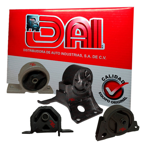 Kit 4 Soportes Motor Trasmisi Std Sentra 2001 - 2006