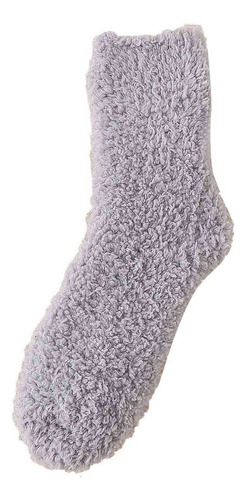 Calcetines Mujer Invierno Polar Coral Tubo Medio Dormir Casa