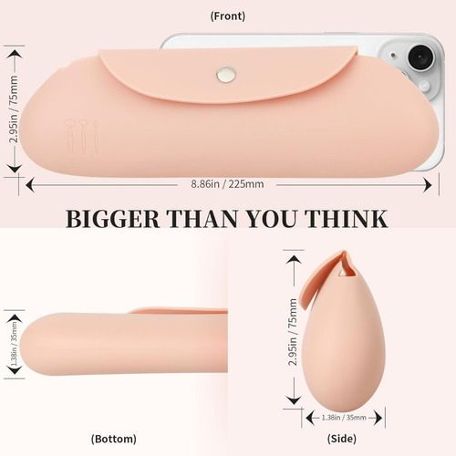 Estuche De Viaje Para Brochas De Maquillaje, 1 Unidad, Organ