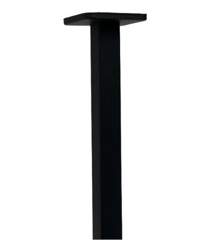 Ducha Inox 304 Slim 25x25 Preto Com Braço Suporte Teto 40 Cm Acabamento Fosco