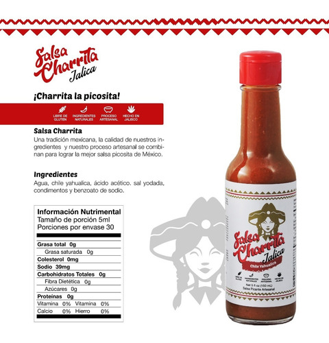 Salsa Charrita Yahualica 150 Ml 12 Pack