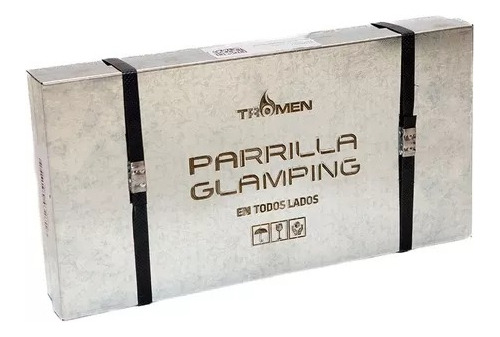 Parrillero Portatil Chapa Carbon Leña Camping Mini Tromen