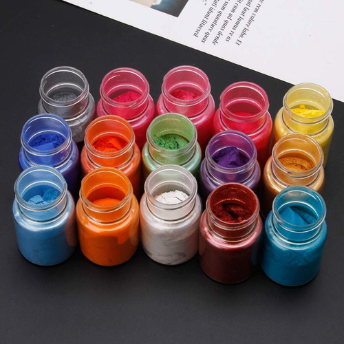 Nuevo 15 Colores Tintes En Polvo Resina Epoxi Perla Natural