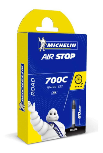 Neumatico Michelin Air Stop 700c 80mm Ligero (x2 Unidades)