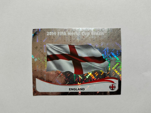 Estampa Panini Mundial Brasil 2014 #298 Holograma Inglaterra