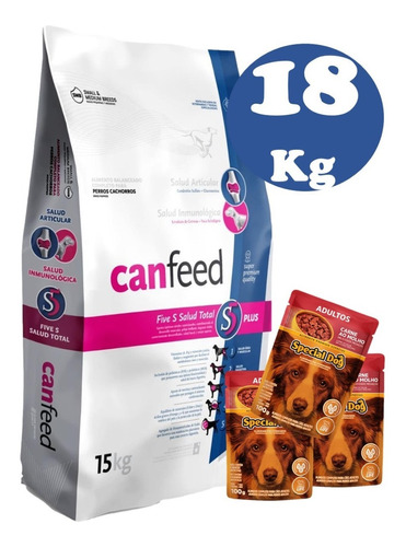 Canfeed Cachorro Smb 18kg / Super Premium + Regalo