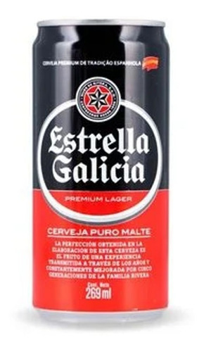 Cerveza Estrella De Galicia 269 Ml Lata