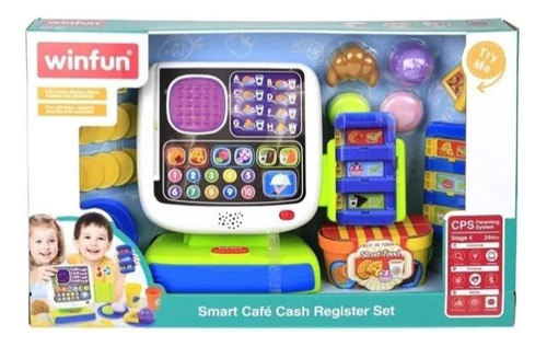 Juego De Caja Registradora Winfun Smart Café Luces Y Sonidos