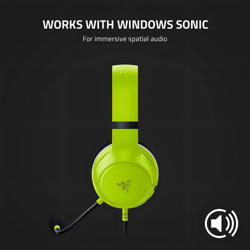 Fones de ouvido Razer® Kaira X para Xbox Series S/X Gamer, cor limão, cor clara, limão