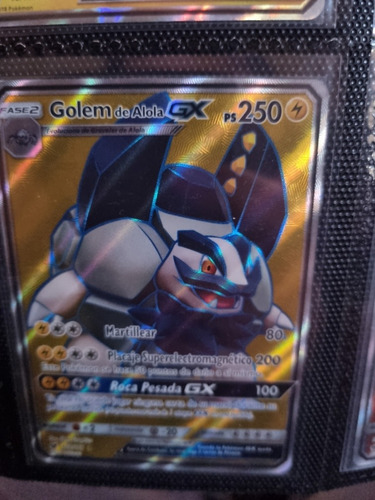 Golem De Alola Gx Full Art Carta Pokémon Original+10 Cartas