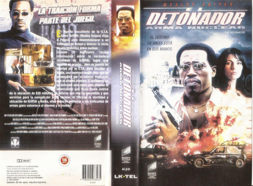 El Detonador Vhs Wesley Snipes Silvia Colloca Michael Brando