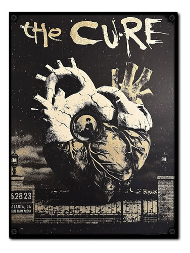 #1718 - Cuadro Decorativo Vintage The Cure Music Rock Poster