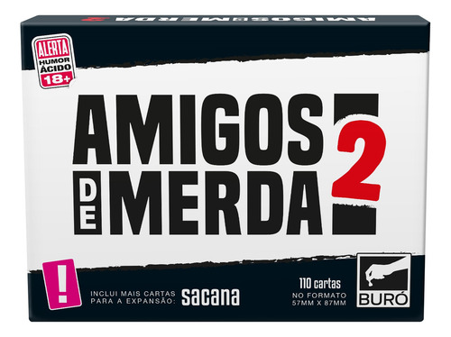 Amigos De Merda 2 Jogo De Cartas 3 A 22 Jogadores 18+ Buró