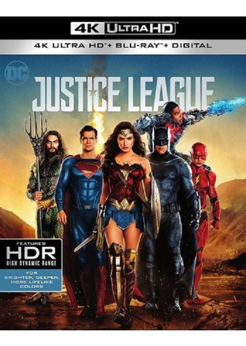 Justice League Blu-ray 4k Ultra Hd + Blu-ray Dc