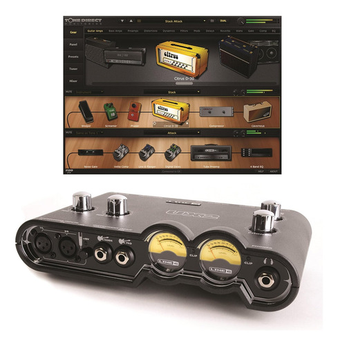 Line 6 Pod Studio Ux2 - Interface Grabación Usb Para Micrófo