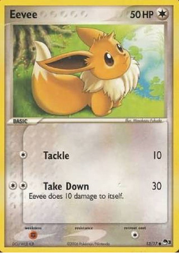 Eevee 13/17 Común Pokemon Tcg