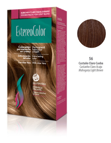 Estereocolor Tintura Kit 56 Claro Caoba 