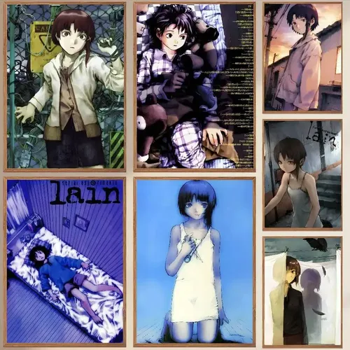 Unframed S-serial Experiments Lain Anime Poster Waterproof H