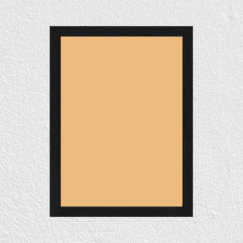 Cuadro Decorativo 30x30 Chata Completo Sin Lámina Negro
