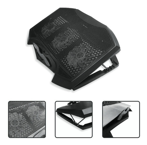 Base Refrigerante Portátil H1, 3 Niveles / 3 Ventiladores