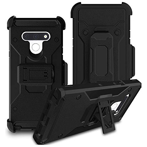 Igooke LG Stylo 6 Funda Resistente Prueba Golpe Clip Para