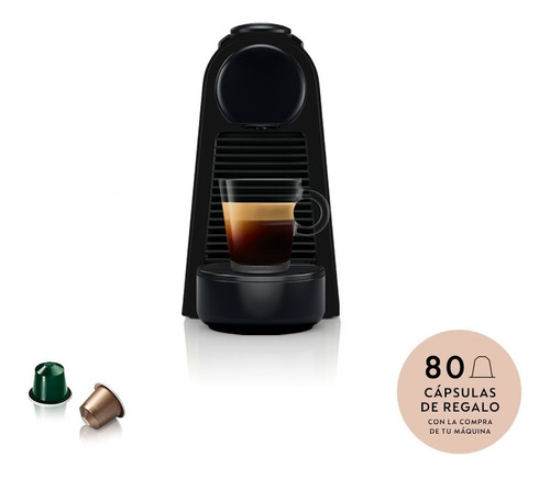 Cafetera Nespresso Essenza Mini D30 Automática Negra 