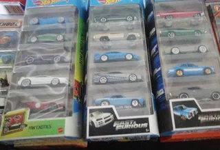 Hot Wheels Fast And Furious Bugatti Lamborhini 5 Pack