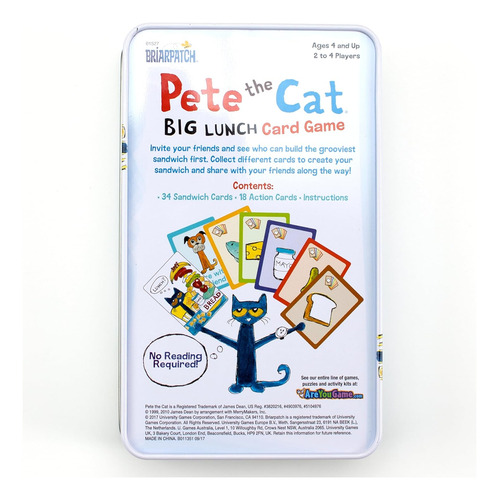 El Gato Pete Un Gran Lunch Juego De Mesa Para Niños