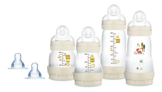 Kit Mam Mamadeira Easy Start Anticolica Cor Bege