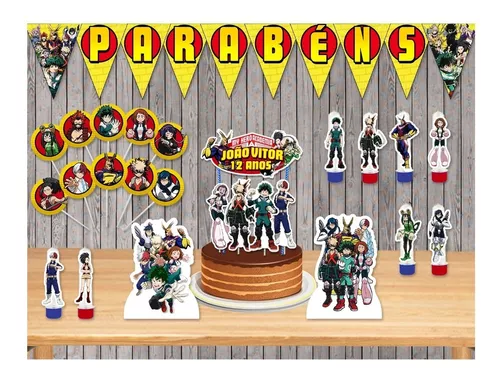 Kit Festa Boku No Hero - My Hero Academia Decoração Simples