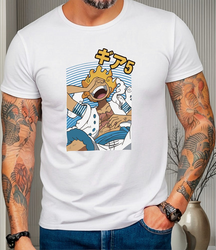 Playera Luffy Gear 5 Version Smile