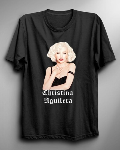 Polera De Christina Aguilera Logo